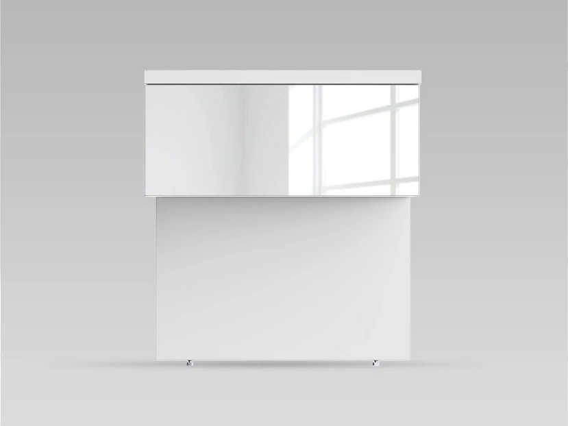 1 Commode de nuit Blanc / Miroir