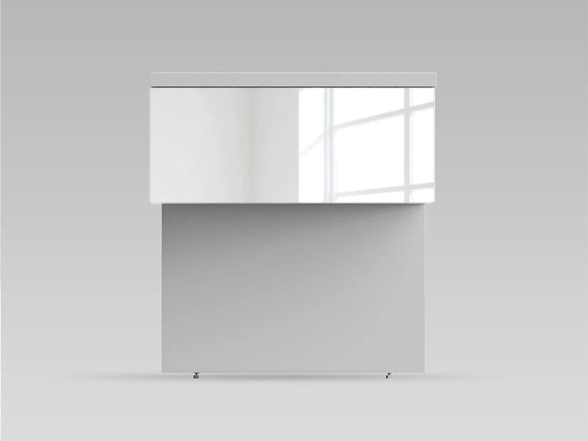 1 Commode de nuit Gris perle / Miroir