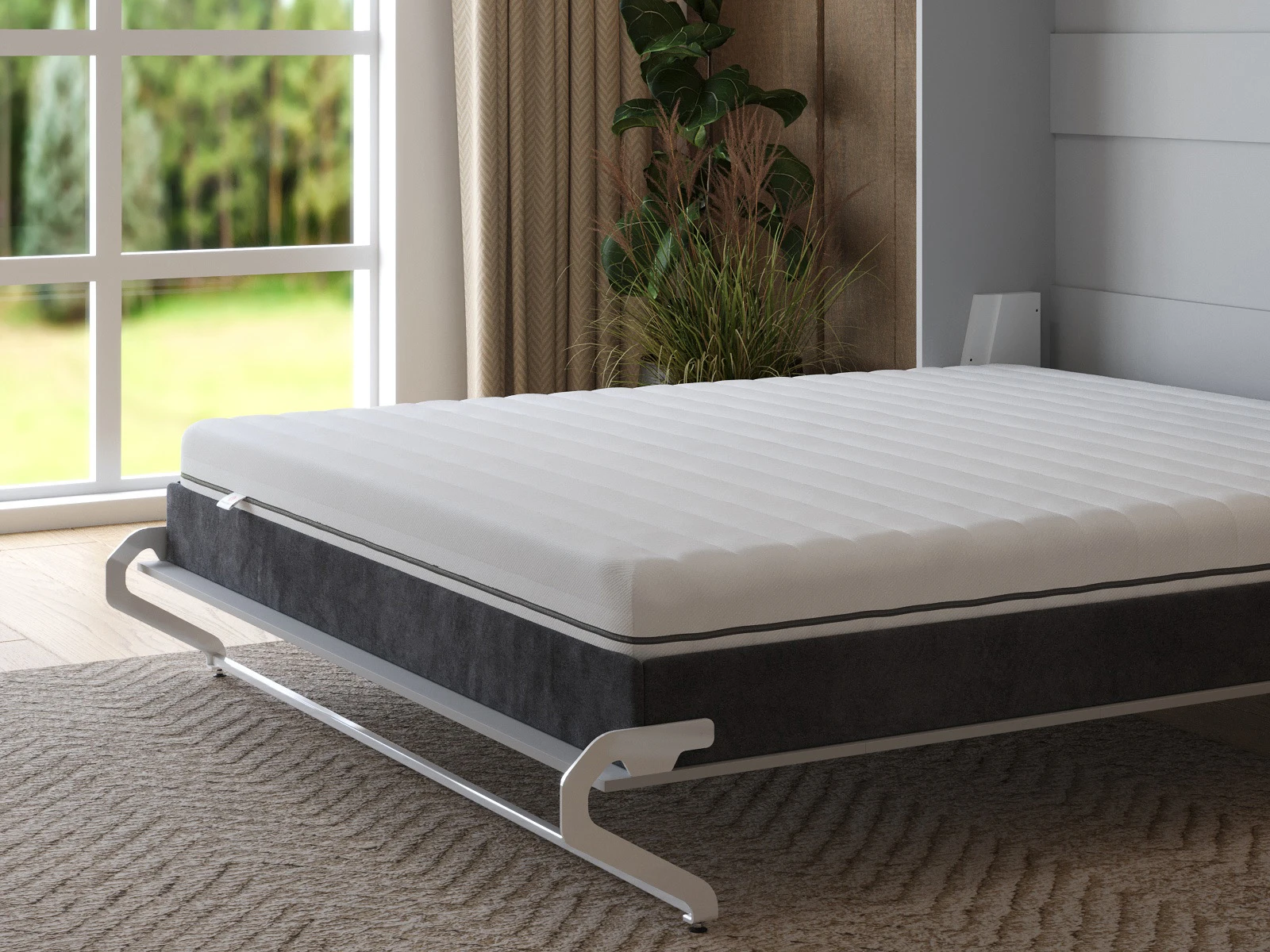 Matelas à ressorts ensachés en mousse à mémoire de forme Smart Catcher 160x200 picture 1