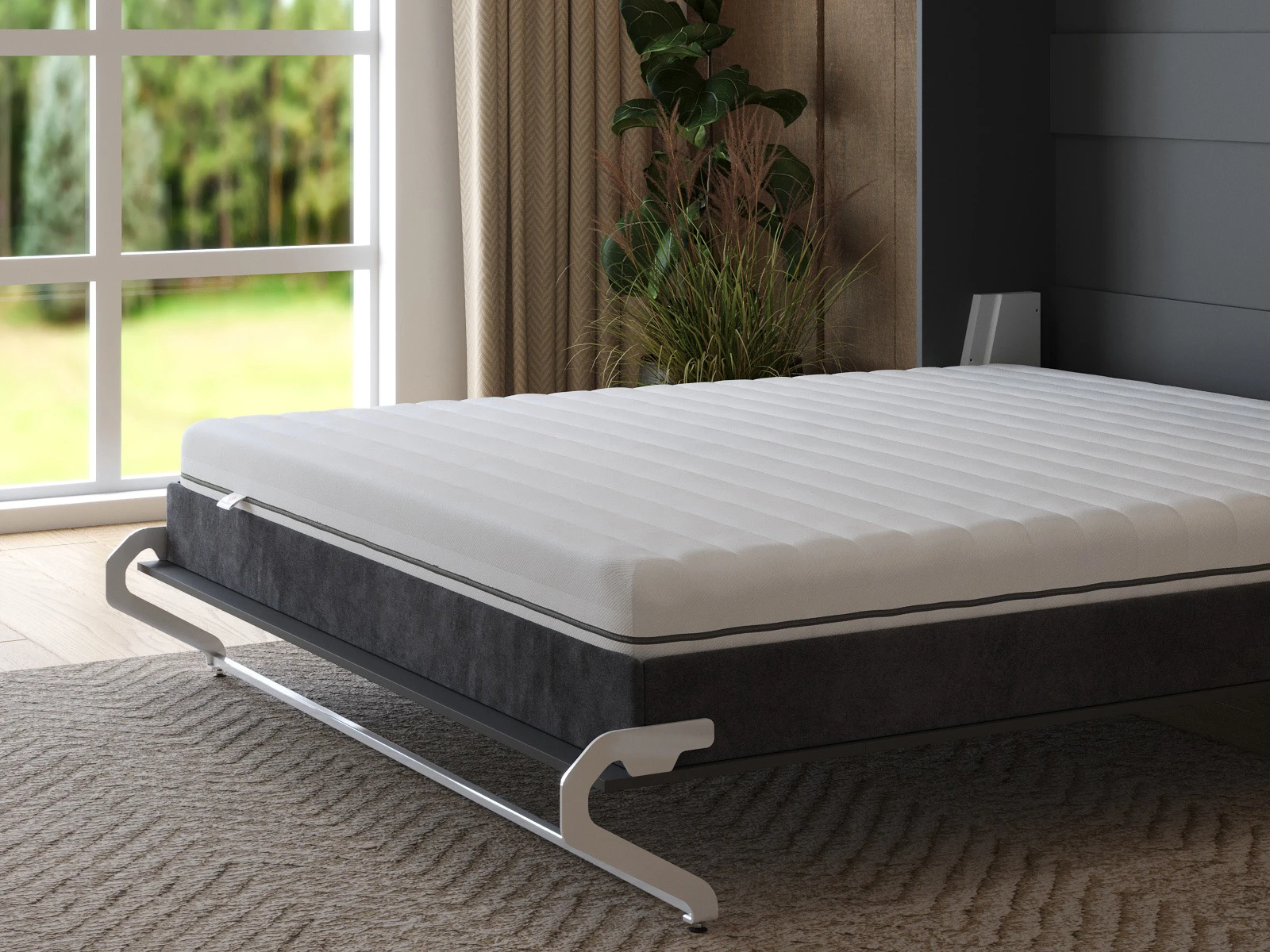 Matelas à ressorts ensachés en mousse à mémoire de forme Smart Catcher 160x200 picture 1