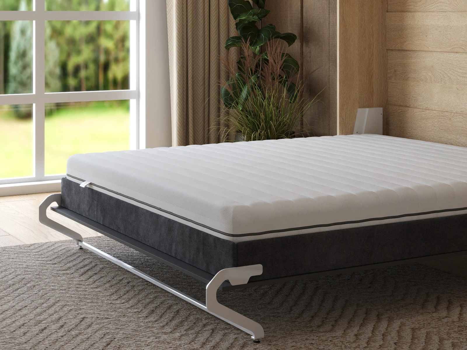 Matelas à ressorts ensachés en mousse à mémoire de forme Smart Catcher 160x200 picture 2