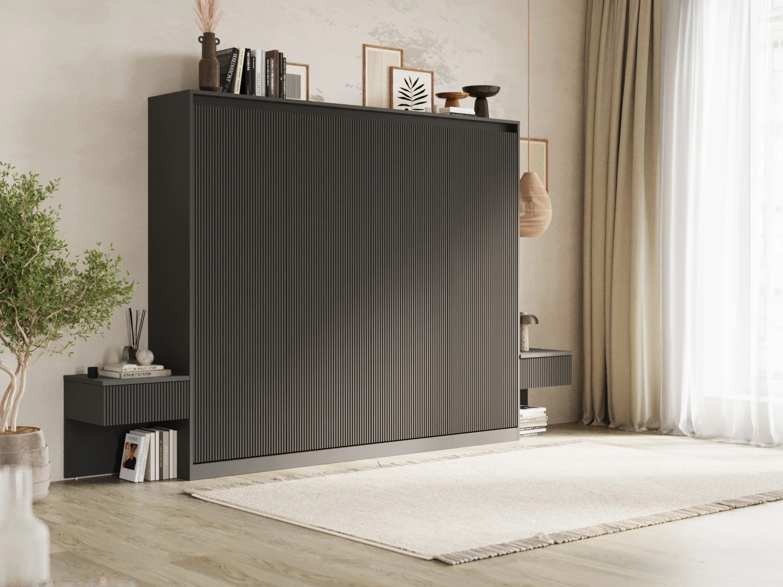 Commode de nuit Classic Anthracite / Anthracite Vagues picture 9