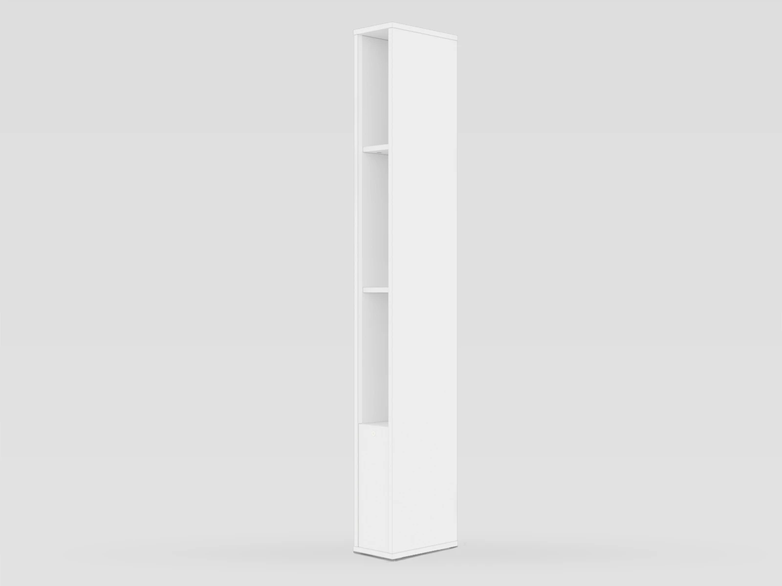 2 Étagère M1 (largeur 23 cm) incl.LED Blanc