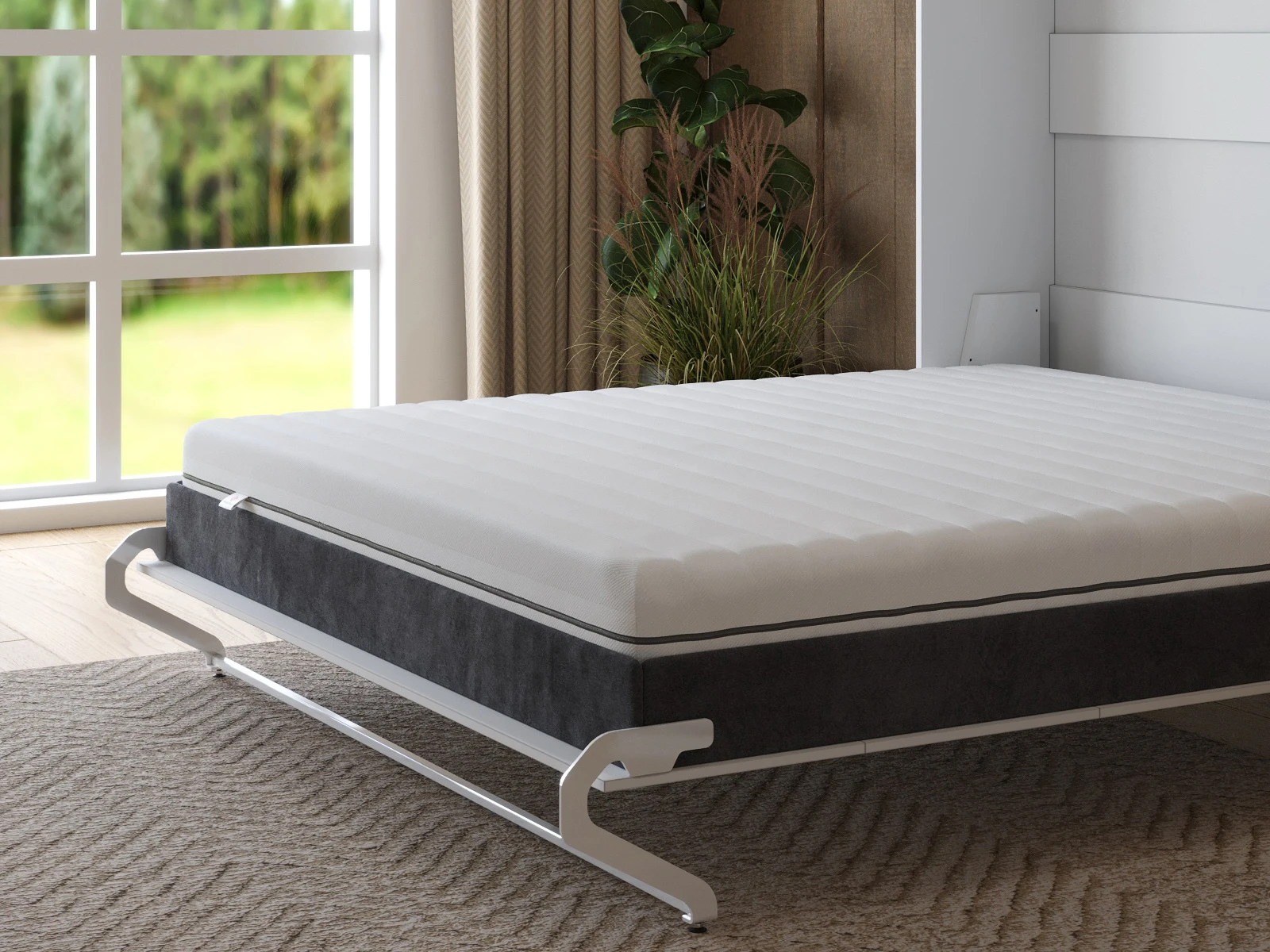 Matelas à ressorts ensachés en mousse à mémoire de forme Smart Catcher 160x200 picture 1