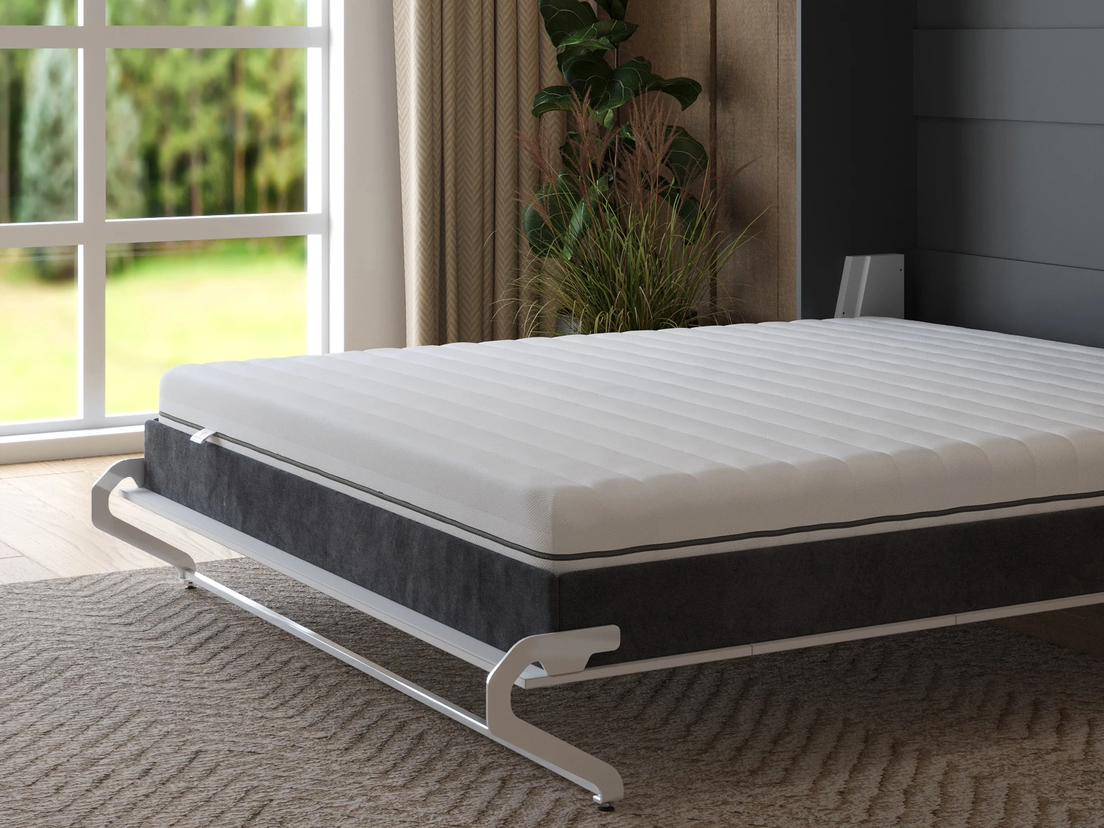 Matelas à ressorts ensachés en mousse à mémoire de forme Smart Catcher 160x200 picture 1